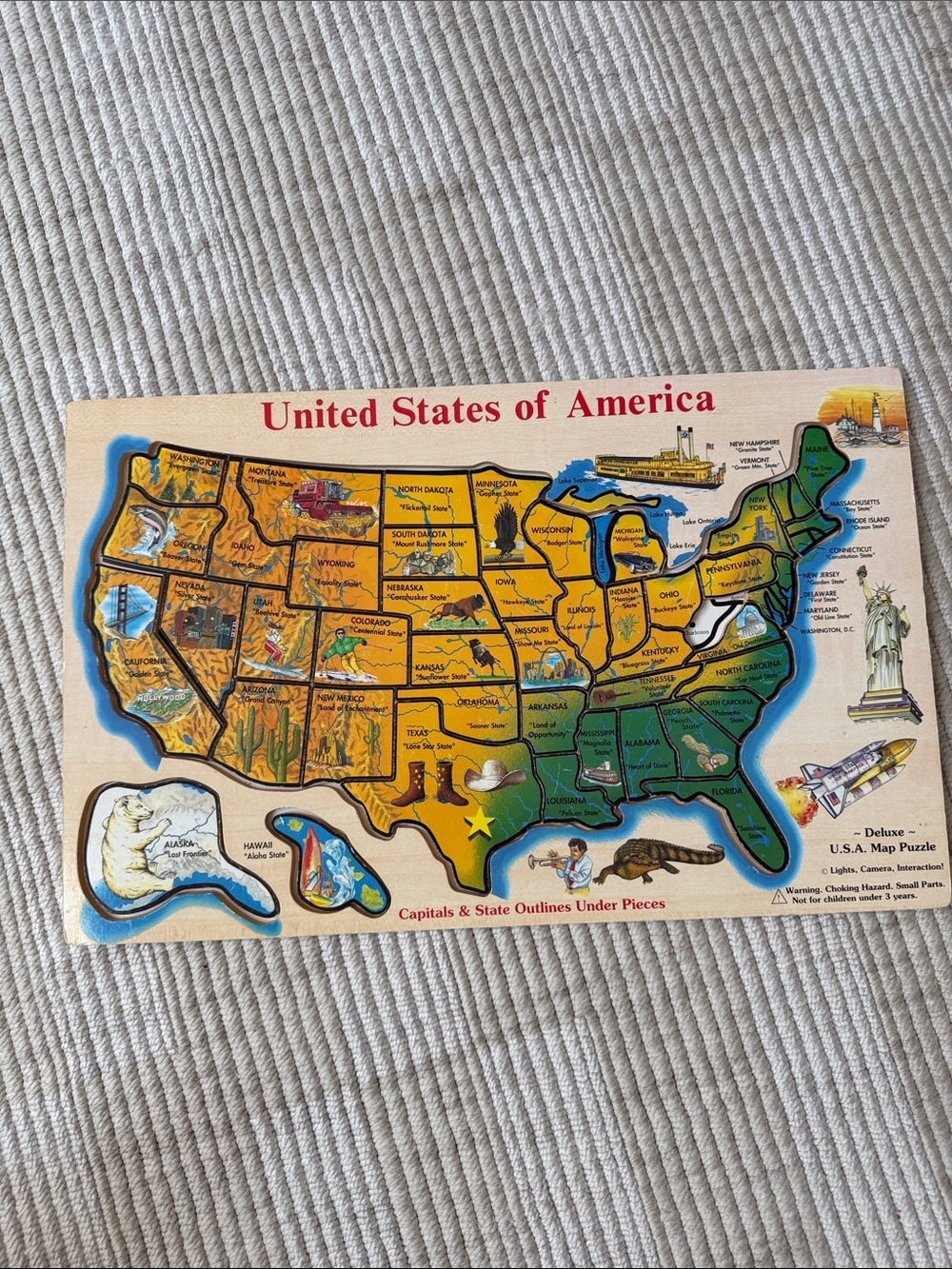 USA-Wooden Puzzle